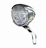 Iluminación: 15 lux Trelock Faro LED Bike-I Retro Lux Cromo+POS.Auto.