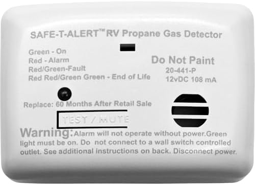 Safe T Alert 20 Series Mini LP Gas Alarm - Propane Alarm - Surface Mount, White - 20-441-P-WT