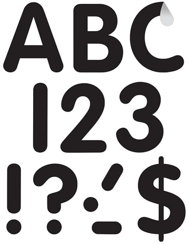 Lettres autocollantes TCR9640 pour créer un affichage lisible de loin