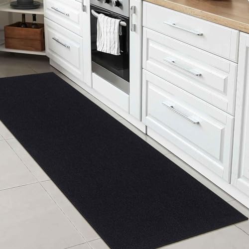 Ottomanson OTH8403-3X10 Machine Washable Modern Solid Design Non-Slip Rubberback 3X10 Traditional Runner Rug For Hallway thumb #9