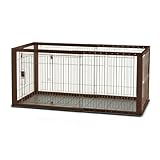 Richell Expandable Pet Crate with Floor Tray