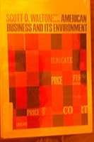 American business and its environment B0006BNXI4 Book Cover