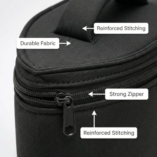 Image of Dry Iron's Storage Bag| Compact Travel Iron's Heat Resistant Storage Bag | Fast Heating Fabric Press Iron for Home, Dormitory, Office & Business Travel