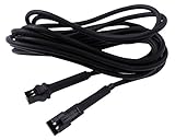 KOSO 2 Meter Kabel für Temperatursensor, schwarzer Stecker