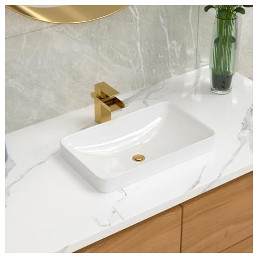 Lordear Modern Ceramic Vessel Bathroom Sink