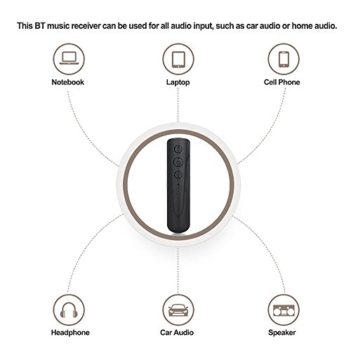 Qudai RPF-08 Sem Fio Bluetooth 4.1 Receptor de Áudio Caixa de Música Adaptador Kit Mãos Livres para
