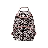Ela Mo Mini Rucksack Damen - Klein. elegant. super handlich - Rucksack Handtasche als idealer Begleiter für jede Gelegenheit (Leo)