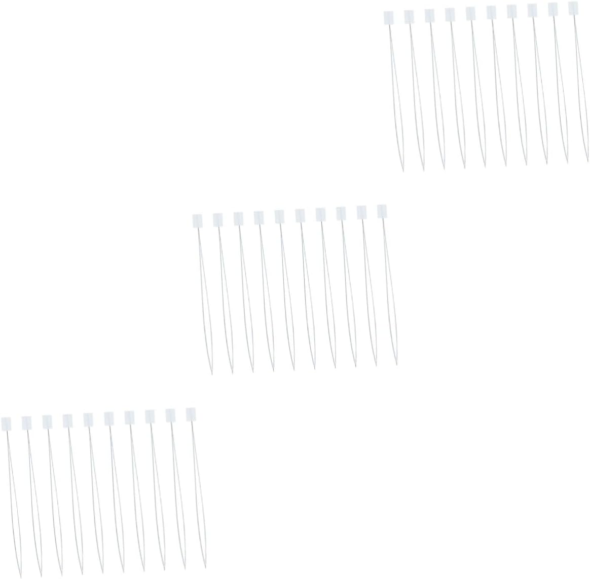 Tofficu 30pcs Needle Threaders for Easy Beading and Sewing Hand Sewing Tools for Cross Crafts and Jewelry Making