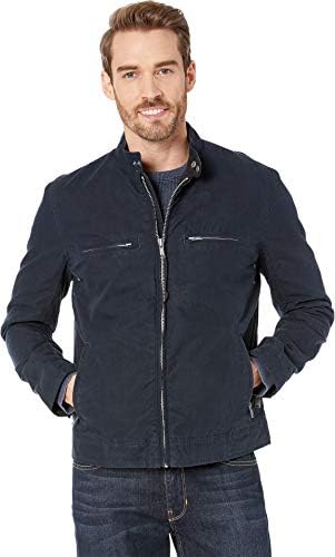 Waxed Bonneville Jacket, Navy 