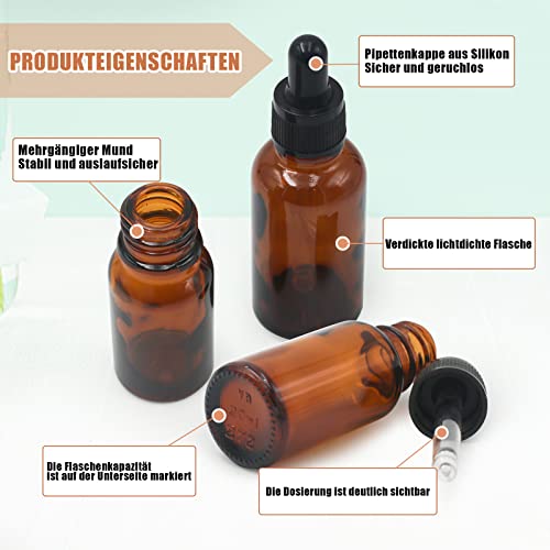 Set di 12 flaconi per pipette, flaconi contagocce