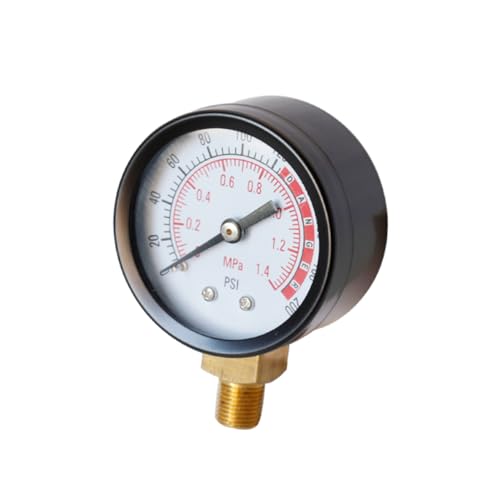 Manomètre NPT PSI SOLUSTRE lot de 3 jauges de pression boîtier métal - 6