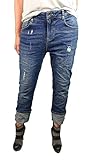 Buena Vista Filippa Stretch Denim| Loose Fit Damen Jeans Hose| Boyfriend Jeans in Destroyed Look S mid Destroyed