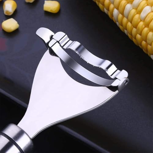 Image of Magic Corn Peeler, Stainless Steel Corn cob Peeler, Simple Corn Peeler for Corn cobs, Convenient thresher Corn Cutter, Small Kitchen Tools
