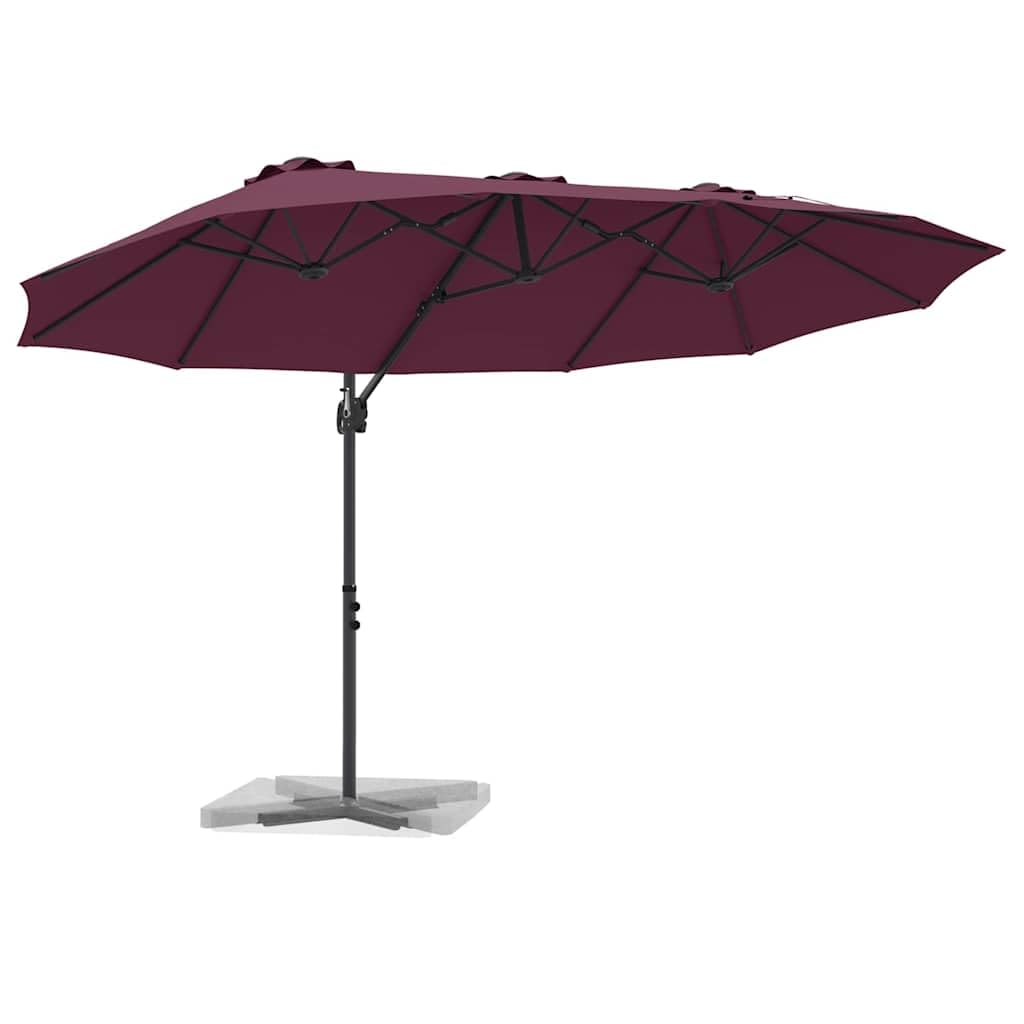 SYDE Parasol przeciwsłoneczny 372 x 198 x 243 cm poliester i aluminium