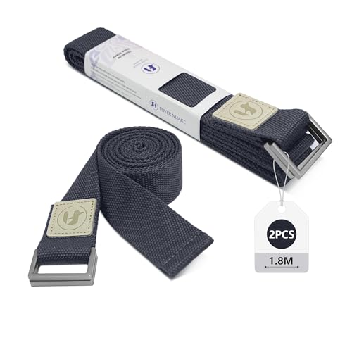 Durable Cotton Yoga Strap with Adjustable Buckle