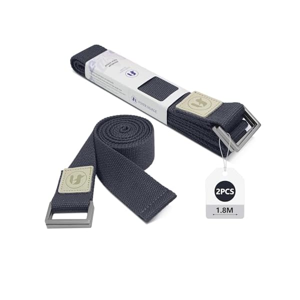 Yoga Straps 1.8M or 2.5M, Durable Cotton Yoga Straps for Stretching, Adjustable Yoga Belt Strap for Yoga, Dance, Gym Workouts 1 Yoga Straps 1.8M or 2.5M, Durable Cotton Yoga Straps for Stretching, Adjustable Yoga Belt Strap for Yoga, Dance, Gym Workouts