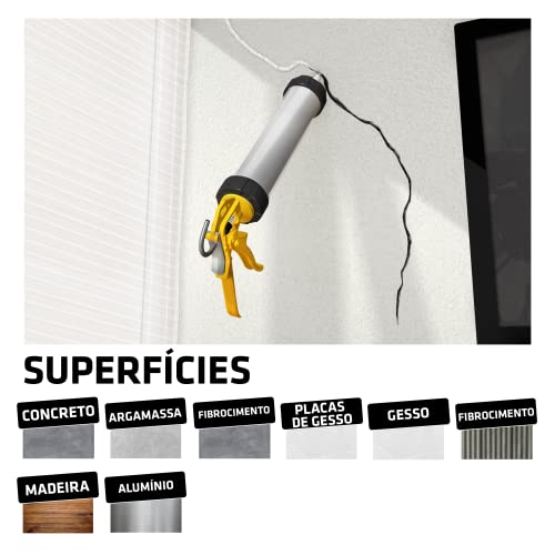 SIKA 203 Massa para Trincas em Paredes, Calafeta com perfeição, Aceita Pintura, Cartucho 280ml, Bran