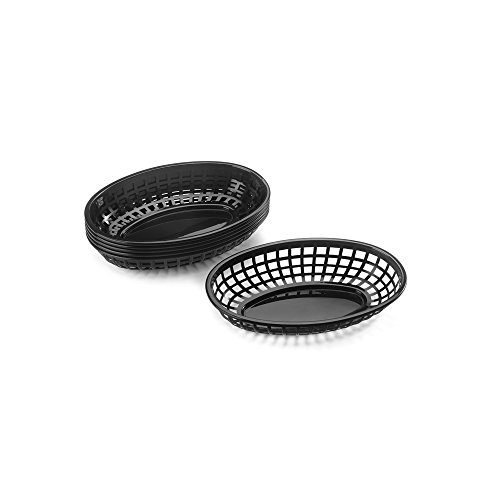 Outset 76196 Pub Food Baskets, Set of 6, Black