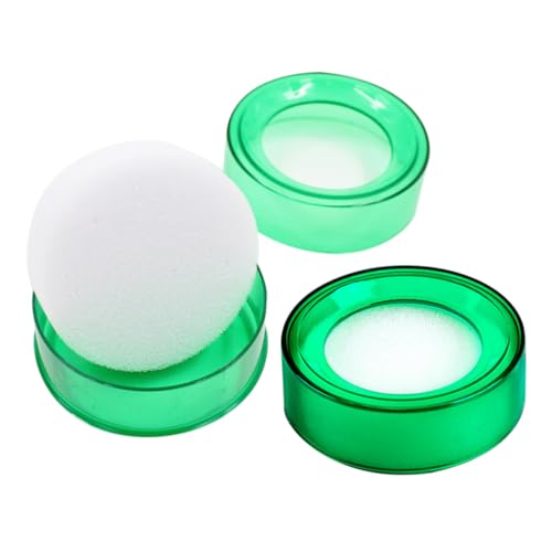 COMPUKAS 2個指先湿潤スポンジカップ オフィス用 簡単湿らせでお札をスムーズに扱う 非滑り止めデザイン 給水効率に優れたデスクトップアクセサリー