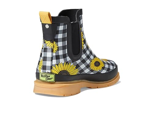 Image of Western Chief Women's Waterproof Pull-On Chelsea Rain Boot with Fun Prints | Ladies slip-on ankle boots with rubber sole, cushioned EVA insole, built for wet days and styled for any occasion