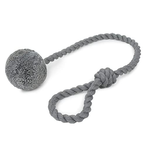 Image of Curtain Ball Rope Tiebacks Tie-Backs, Rope Ties, Curtain Handmade Holdbacks, Cotton Curtain Tieback (Gray -2pc)