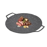 Parrilla Antiadherente Para Barbacoa Coreana, Placa Para Barbacoa, Sartén Para Parrilla Antiadherente, Sartén Para Parrilla Redonda Antiadherente Para Barbacoa Coreana, Sartén Circular(33cm Gas)