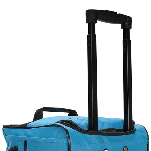Image of Rockland Rolling Duffel Bag, Black, 22 inch