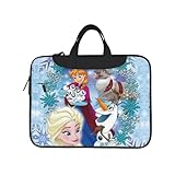 アナと雪の女王 パソコンケース Pcケース かわいい インナーバッグ 13 13.3 14 15.6インチ取っ手付きpcインナーケース おしゃれ 大容量 軽量 撥水 取っ手付き ノートパソコン用pcバッグ ケース スリーブ オシャレ 衝撃吸収