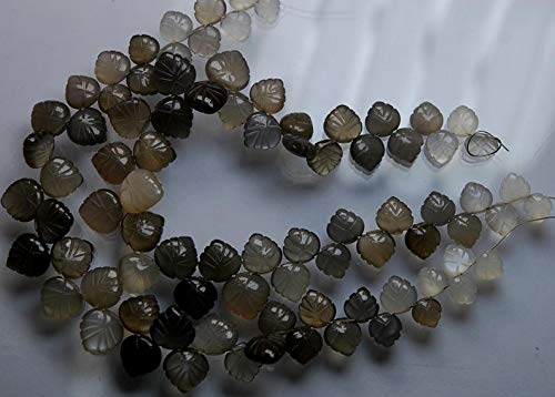 7" Strand Natural Grey Moonstone 11-8 mm Heart briolettes Faceted Beads - Sale - 7'' Long Strand, Natural Grey Moonstone Carving Heart briolettes, Bigger Size 11-8mm