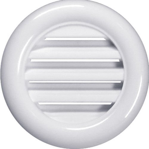 White Bathroom Door Mini Circle Air Vent Grille 40Mm / 1.57" Two Sided Round Ventilation Ducting Cover Furniture Soffit Grid T71 #TOP3
