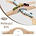2 Pack Wood Train Track Extension Wooden Train Bridge Track Wooden Railway Bridge Accessories Wood Railroads Connectors Compatible with Most Toy Railroads for Birthdays Holiday