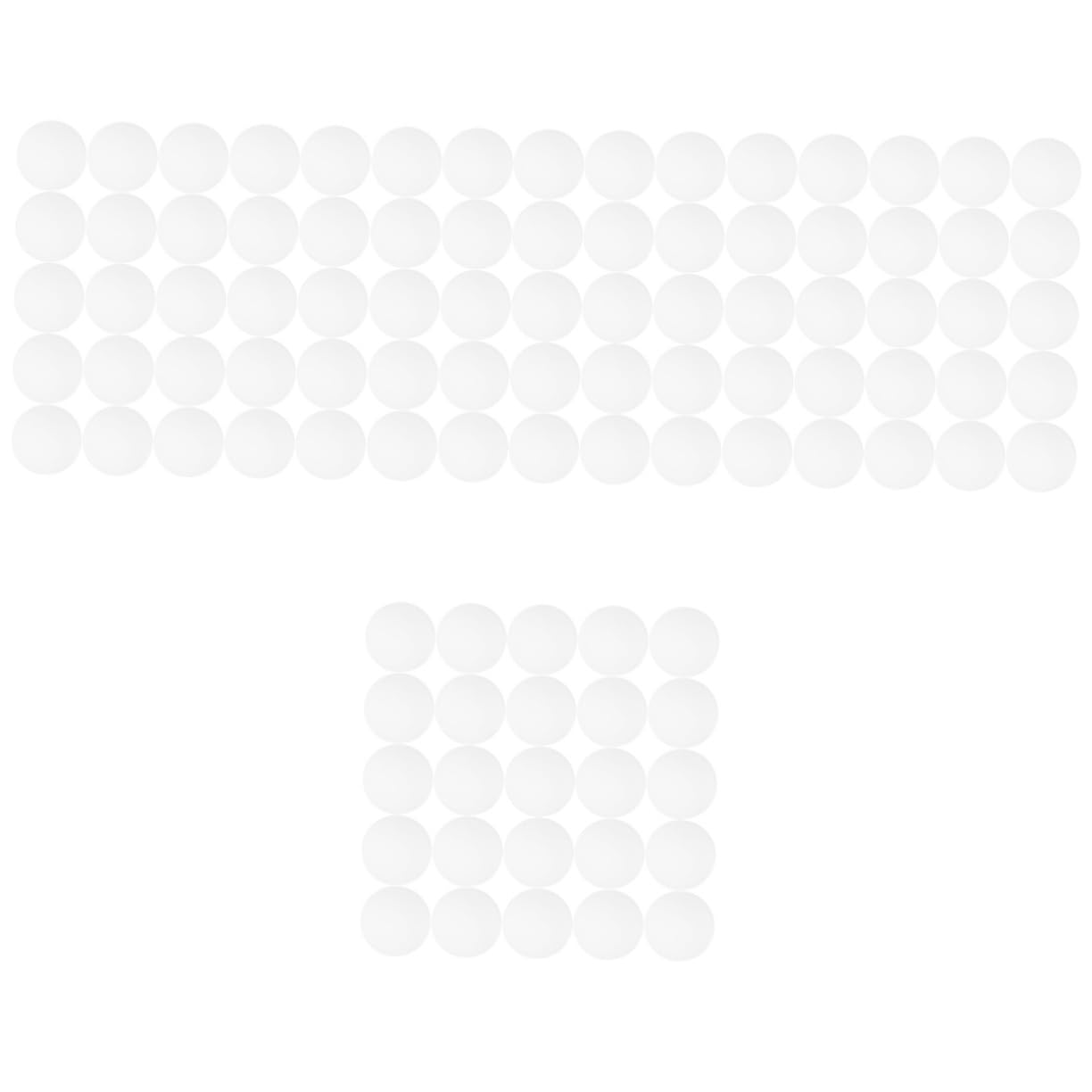 Milisten 4sets Beginner-Friendly Pong Balls White Ideal for Practice Parties and Indoor Games 50pcs*4