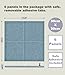 DECORITA Cork Board 24 x36 Alternative - 6 Pack Felt Wall Tiles with Safe Removable Adhesive Tabs, Cork Boards for Walls Home Office Pin Board Tack Board Cork Board - Gray Blue
