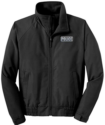 Smart People Clothing Police Economy Jacket, Reflective Logo Fleece Lining, Police Charge Jacket