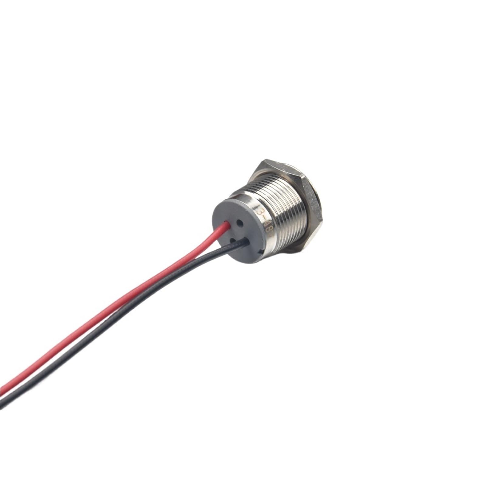 22 mm płaska przemysłowa lampka kontrolna, 3-48 V/220 V, lampa sygnalizacyjna LED z liną stalową 150 mm (zielone światło, 220 V)