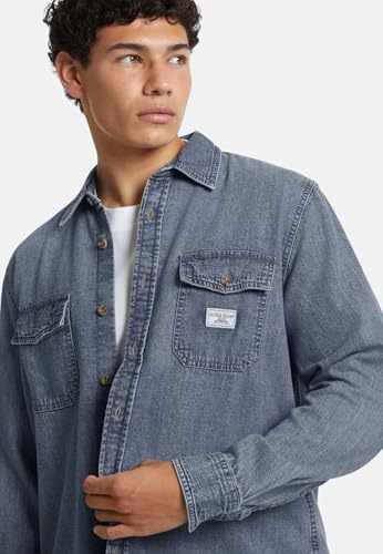 Hemden Mann Guess Jeans M4Yh56 D5Ei2 Regelmabige Gjmw Denim Licht - 2