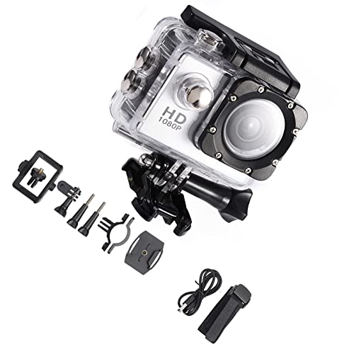 SRTATIVIS-Action-Kamera-20-HD-Bildschirm-30-m-Tiefe-wasserdicht-Mini-DV-Action-Kamera-Camcorder-mit-Fahrradhalterung-USB-Aufladung-fuer-Outdoor-Radsport-Sport-Silber