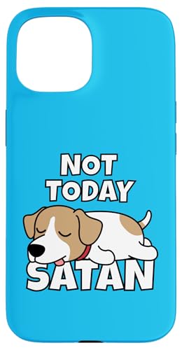 Lazy Jack Russell Terrier Not Today Satan �W���b�N�E���b�Z���E�e���A �X�}�z�P�[�X iPhone 15 �p