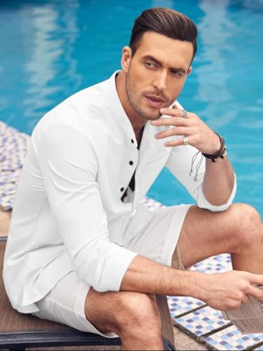 Image of Bellstone Men's Solid Cotton Shirt | Casual | Plain | Full Sleeve | Summer-Regular Fit| Men Stylish Shirt | Everyday Formal Wear |Soft Breathable Fabric | Everyday Smart Casual Wear