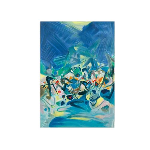 Tableau sur toile abstrait moderne DEEBOW deco murale 30x45cm sans cadre