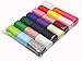 2 Inch Wide Solid Color Double Sided Polyester Satin Ribbon 20 Colors X 2 Yard Each Total 40 Yds Per Package