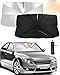 CHMMY Auto Sonnenschutz Frontscheibe Verbesserter 360° Rotations Faltbarer Auto Sonnenschutz Mit Aufbewahrungstasche UV-Schutz Sonnenschirm für die Meisten Autos SUV MPV LKW -S Sonnenschutz Auto günstig Kaufen-CHMMY Auto Sonnenschutz Frontscheibe Verbesserter 360° Rotations Faltbarer Auto Sonnenschutz Mit Aufbewahrungstasche UV-Schutz Sonnenschirm für die Meisten Autos SUV MPV LKW -S