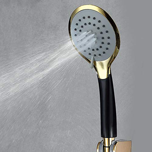 Fini le calcaire visible avec ce robinet de douche mural en laiton noir mat robuste