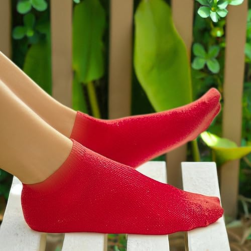 Image of Duna Ankle Socks for Womens - Ultra Thin Breathable Cotton Sport Socks - Athletic, Running, Low Cut, No Show (4 and 6 pairs)