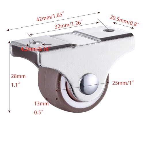 El mejor review de Ruedas fijas para muebles Top cinco. 46 Imagen adicional