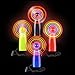 Flashing Panda LED Mini Light-Up Handheld Personal Fan w/Changing Patterns, Assorted Colors