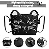 Daelesr Barn axelvĂ€ska för flickor 2â12 Ă„r, söta crossbody-vĂ€skor liten med spĂ€nne, PU-lĂ€der katt messengervĂ€ska prinsesvĂ€skor, mini barnvĂ€ska, axelvĂ€ska för smĂ„barn, svart #2
