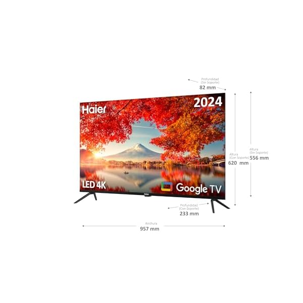 Haier Direct LED 4K UHD H43K800UX - Smart TV 43", Google TV - Image 3