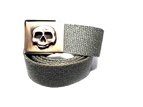 Ceinture ruban coton boucle militaire rapide avec porte-clés