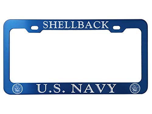 Goplates Us Military Customized License Plate Frame - Anodized Aluminum/Laser Engraved #TOP6